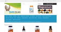 Desktop Screenshot of healthforyou.nl